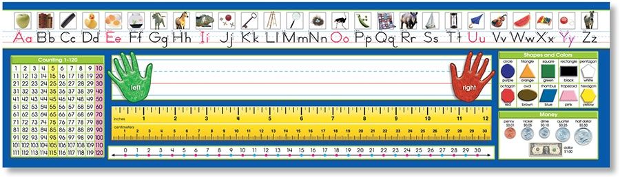 (36) Primary Traditional 1-120 Desk Plates