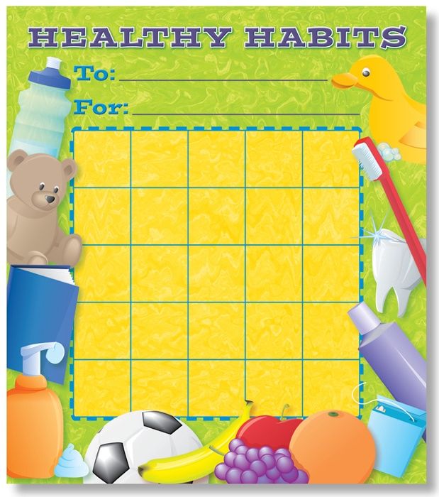 Healthy Habits Mini Incentive Charts