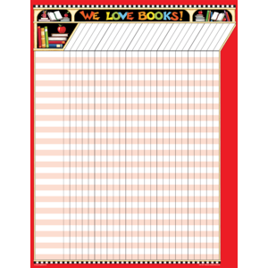 We Love Books! Incentive Chart