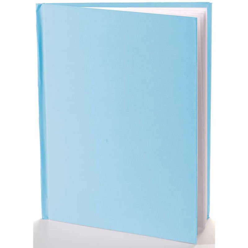 Blue Hardcover 6x8 Blank Book Portrait