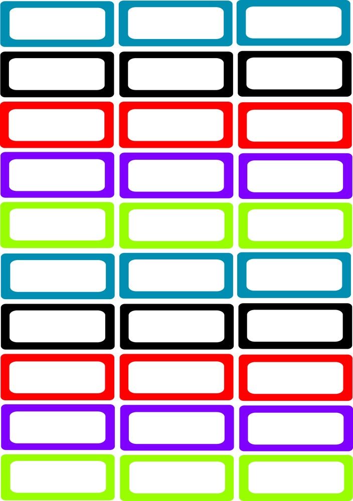 10078 Asst Colors Magnetic Foam Labels