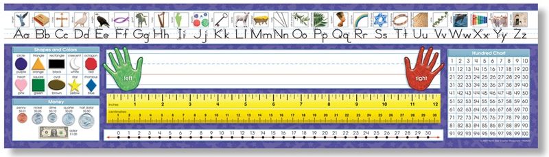Christian Primary Traditional Manuscript Desk Plates