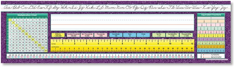 (36) Intermediate Traditional Cursive Desk Plates