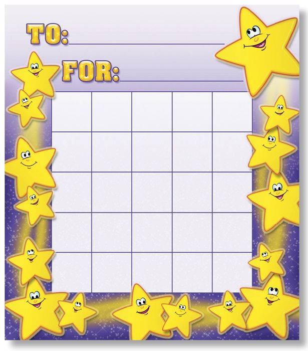 Smiley Stars Mini Incentive Charts