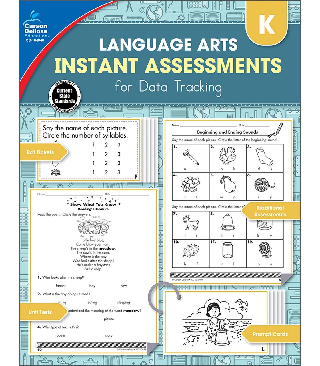 GR K Language Arts Instant Assessments/Data Tracking Resource Book
