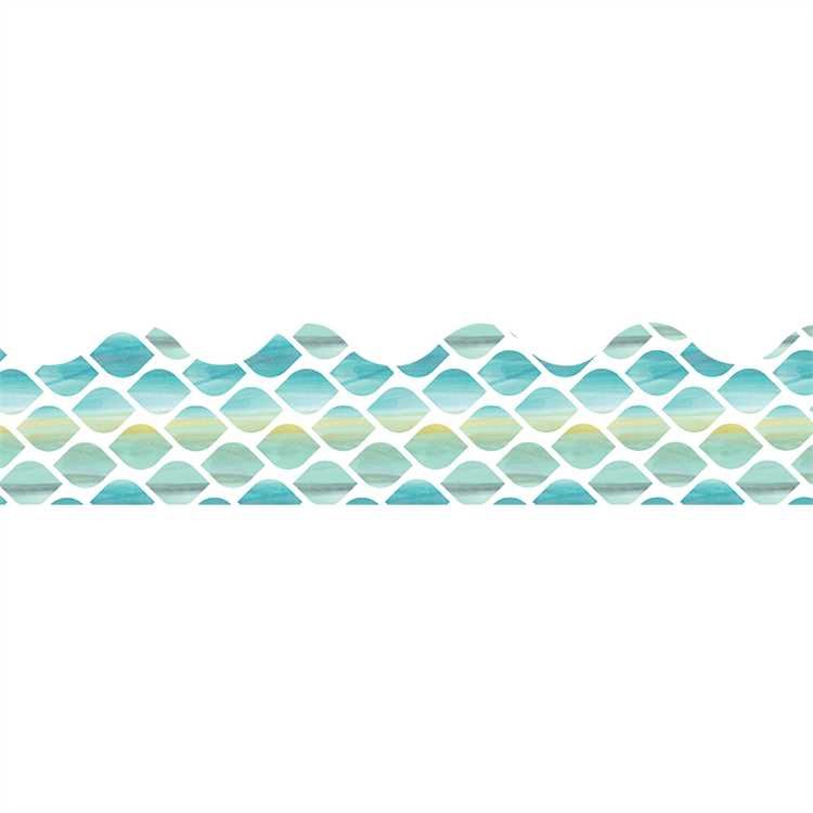 Leaf Confetti Splash Ombre Extra Wide Deco Trim