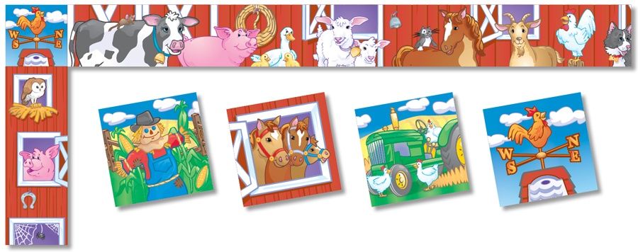 Farm Animal Trimmer Border