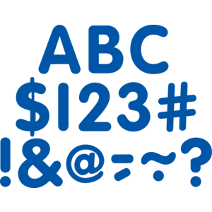 Blue Classic 2&quot; Letters Uppercase Pack