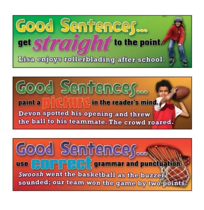 Good Sentences Mini Bulletin Board