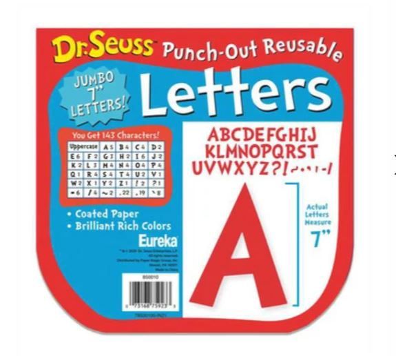 Dr. Seuss Jumbo 7&quot; Deco Letters