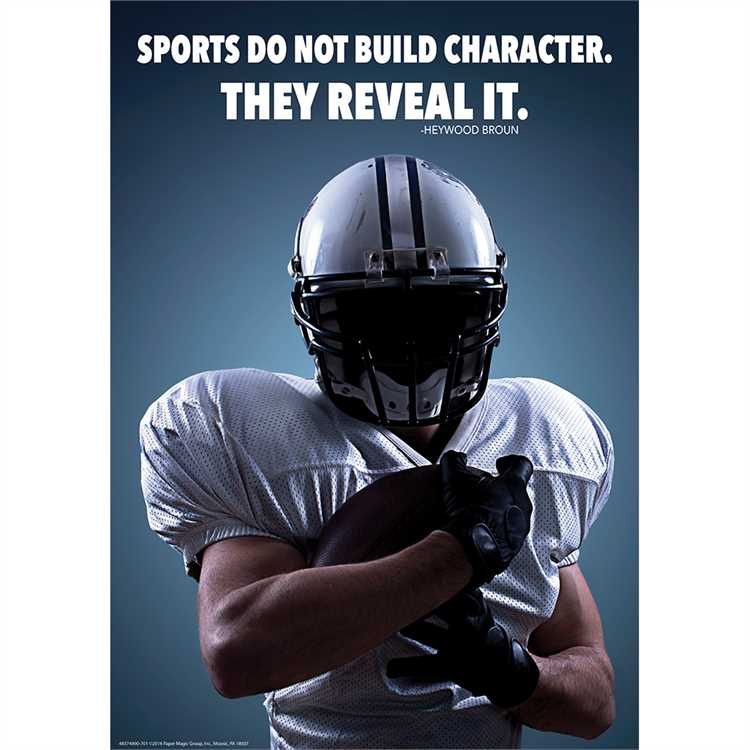 Sports Do Not Reveal Character Poster