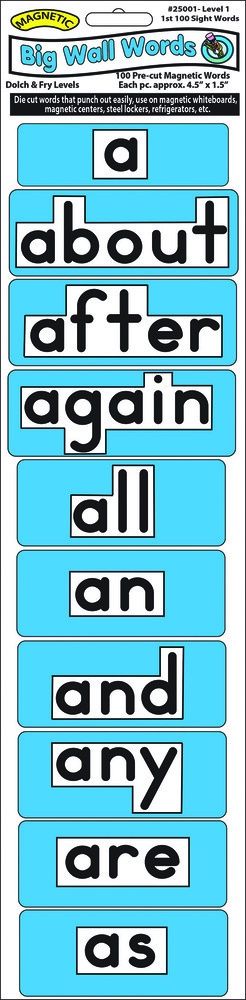 Level 1 Sight Words Magnetic