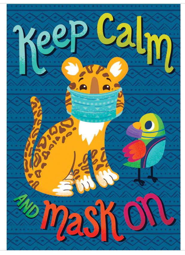 Keep Calm and Mask On Poster