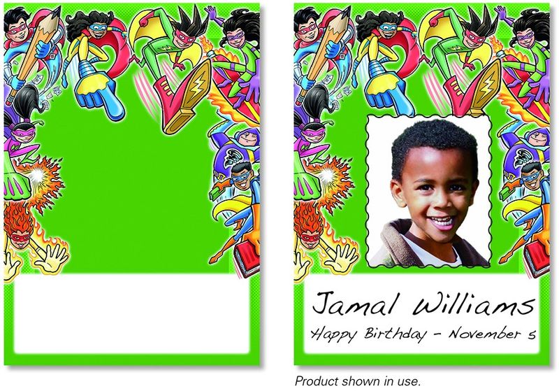 Superheroes Meet Our Class Cards (green)