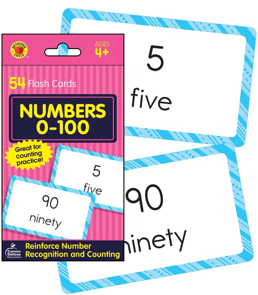Numbers 0-100 Flash Cards