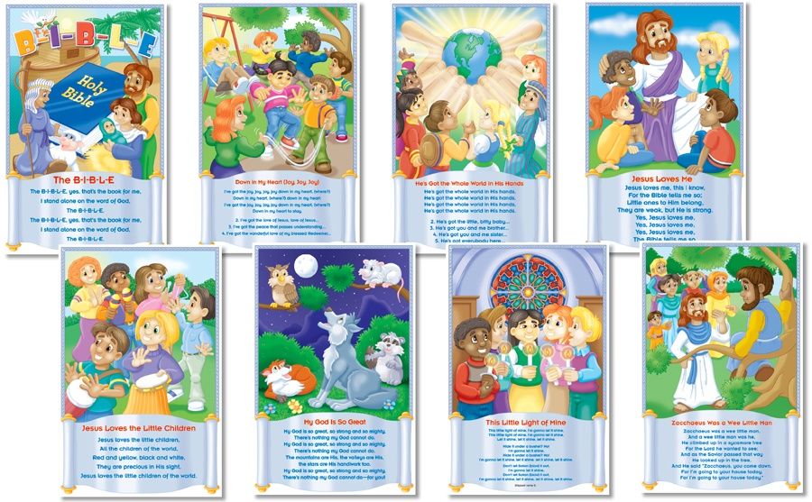 Children&#39;s Bible Songs Bulletin Board
