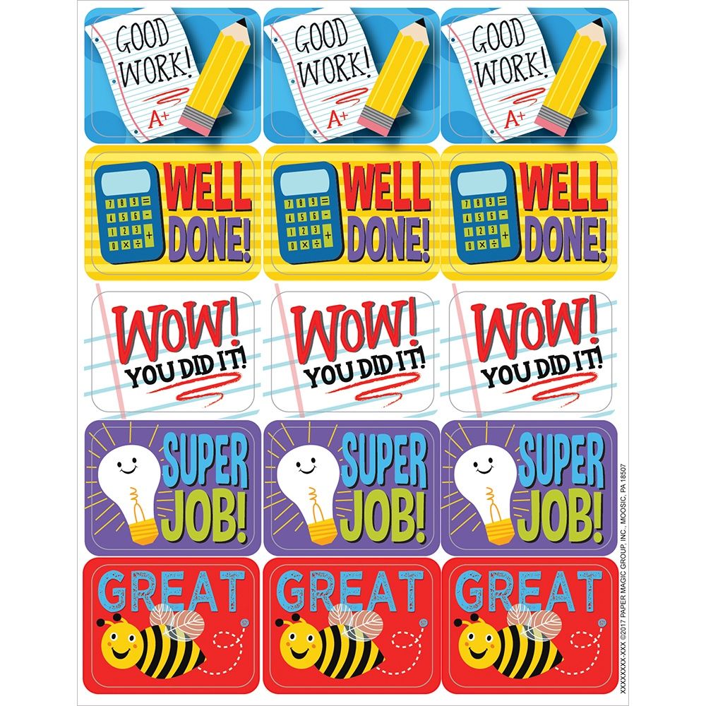 Super Job Success Stickers