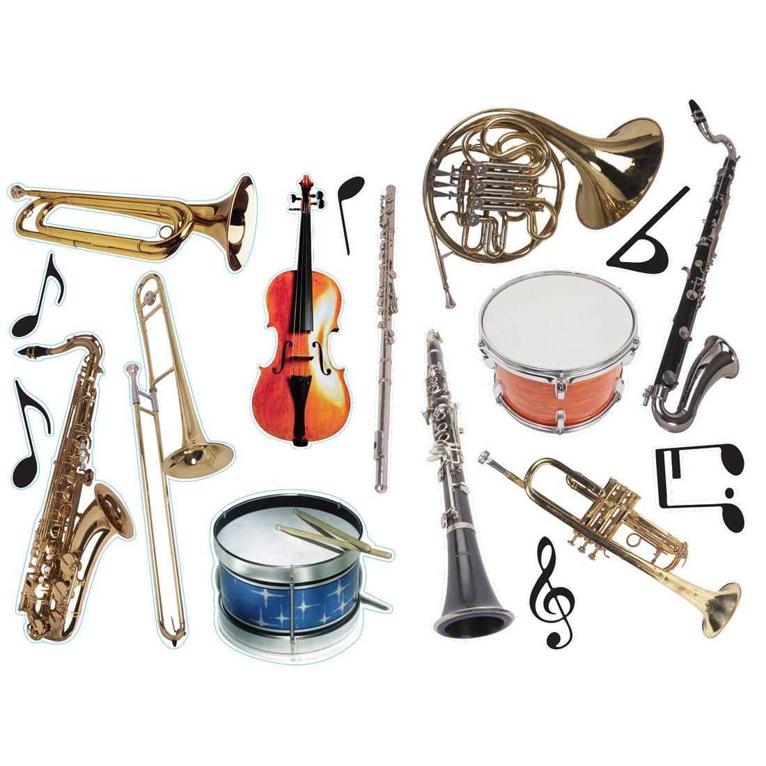 Photo Orchestral Instruments Cut Out Accents