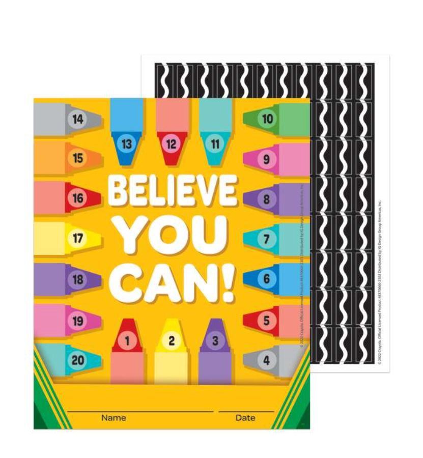 Crayola Mini Reward Chart with Stickers