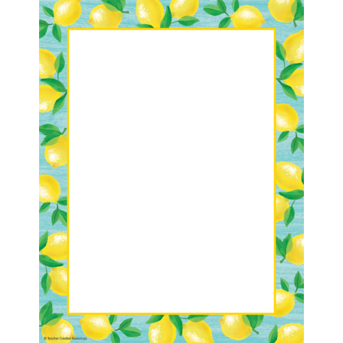 Lemon Zest Computer Paper