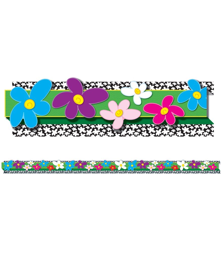 Flowers Pop-Its Border