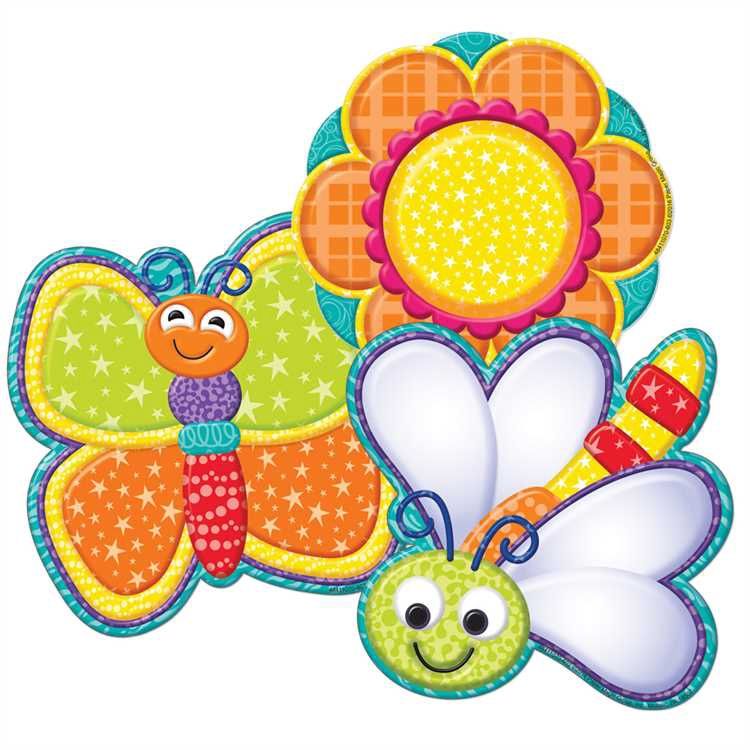 Color My World Bugs/Flowers Cut Outs
