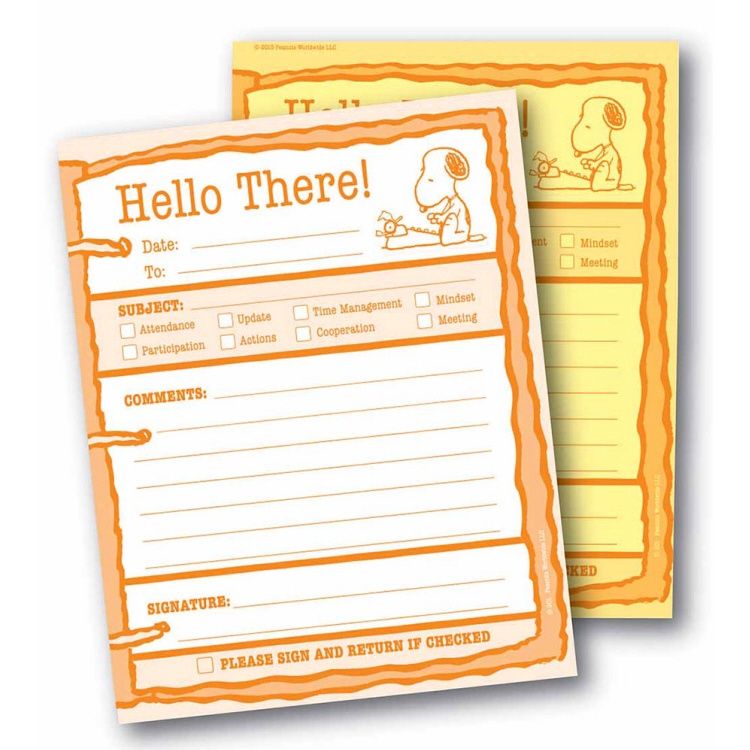 Peanuts Classic Hello There Duplicate Notes