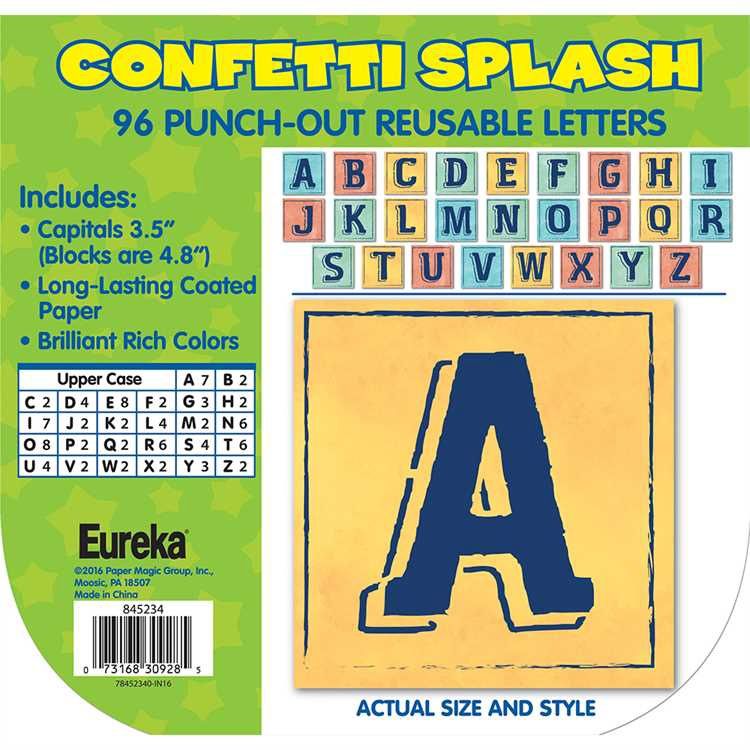 Confetti Splash Blocks Deco Letters