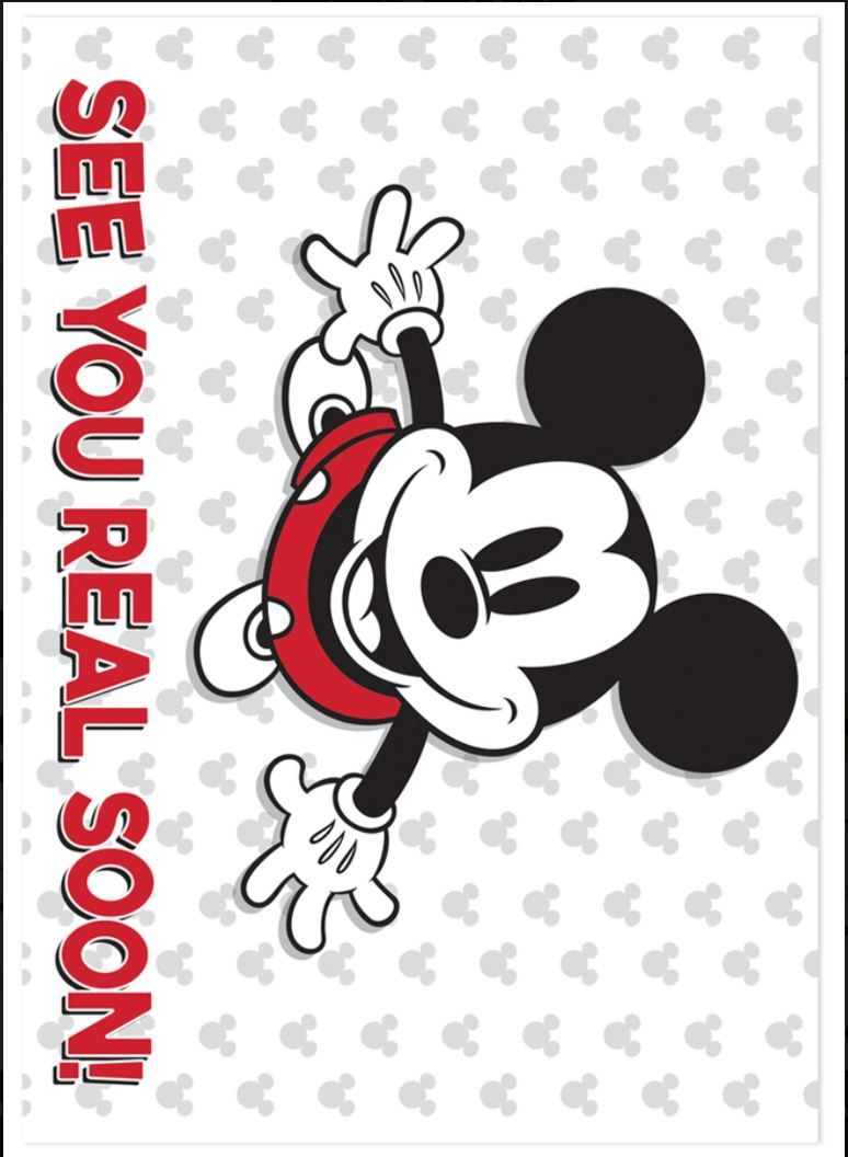 Mickey Mouse Throwback Teacher Post Cards