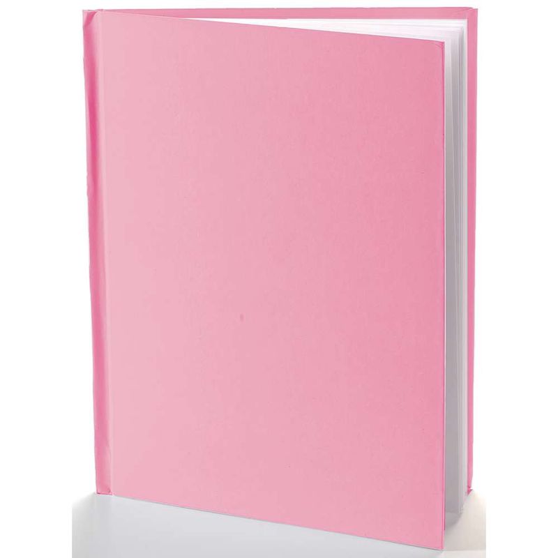 Pink Hardcover 8.5x11 Blank Book Portrait