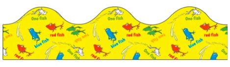 Dr. Seuss One Fish, Two Fish Deco Trim