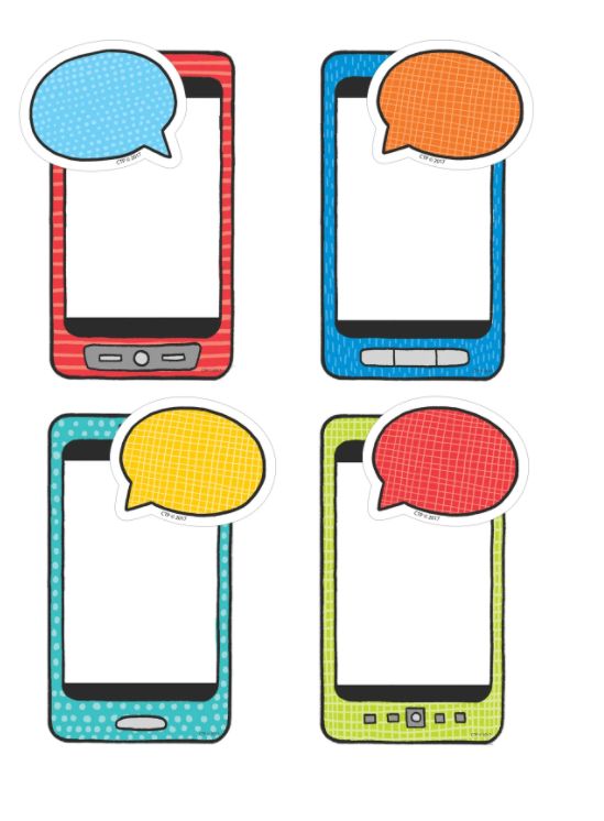 Student Smartphones 6&quot; Designer Cut-Outs