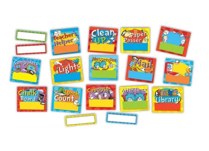 Dr. Seuss Standard Job Chart Mini BBS