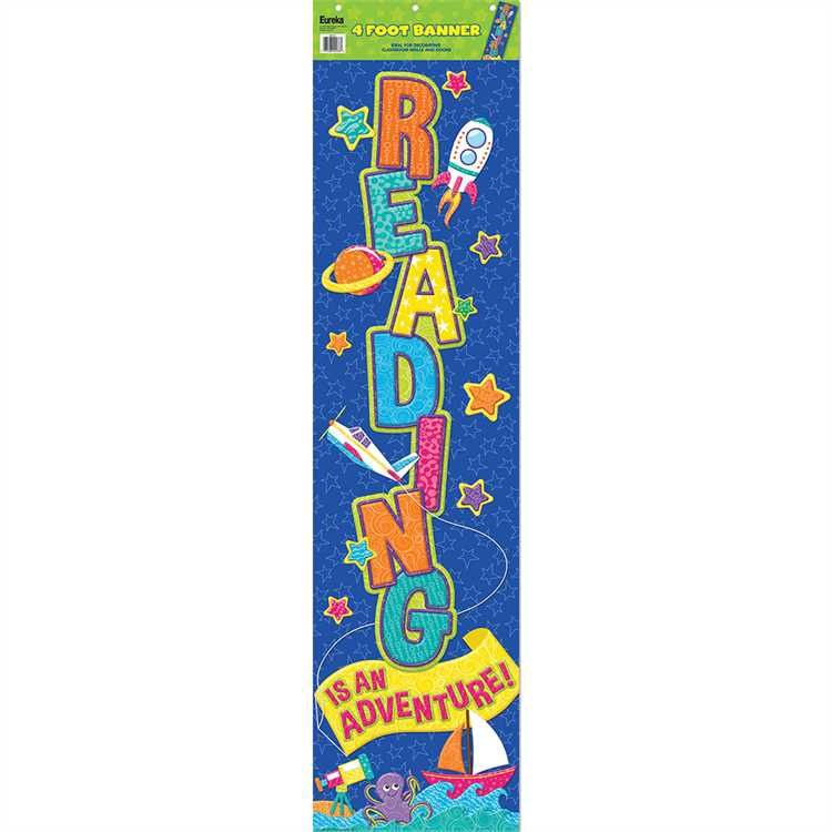 Color My World Reading Vertical Banner