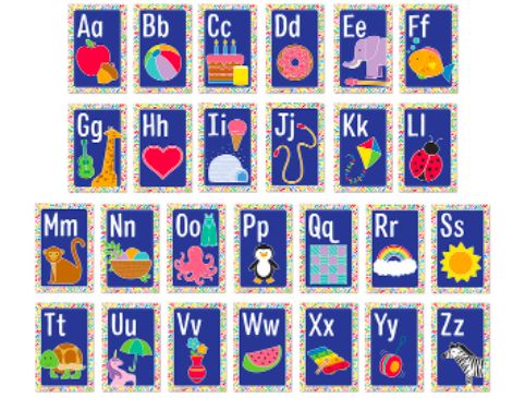 Mini Posters: Alphabet Cards Poster Set