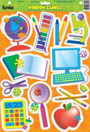 School Tools Window Clings