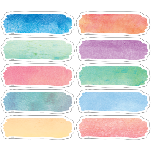 Magnetic Labels Watercolor Labels