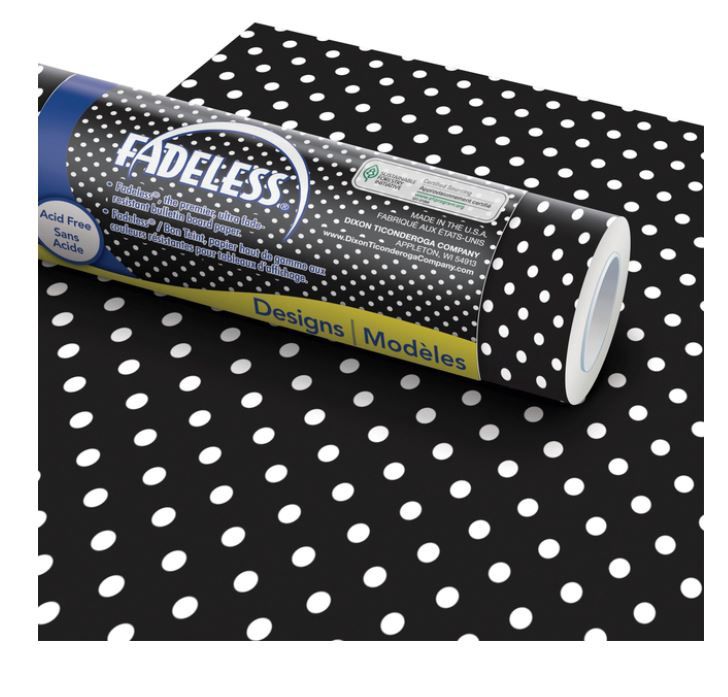 Fadeless Roll 48x12 Dots Blue/White