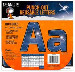 Peanuts NASA Deco Letters