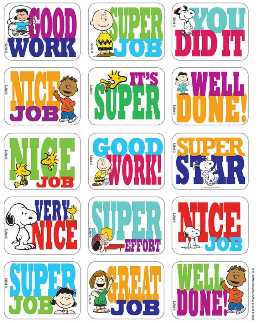 Peanuts Classic Success Stickers