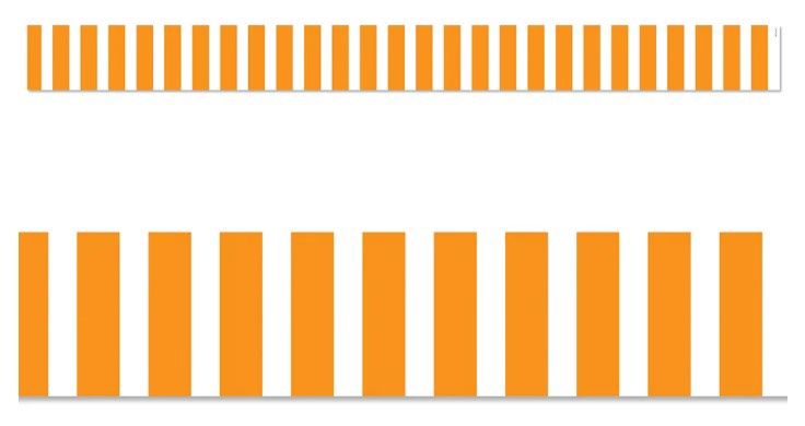 Orange Bold Stripes EZ Border (Core Decor)