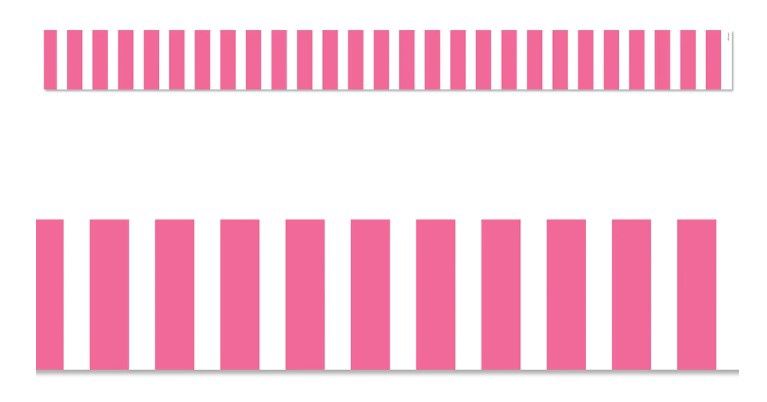 Pink Bold Stripes Border EZ Border (Core Decor)