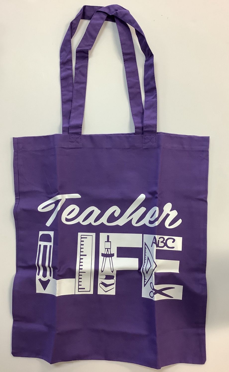 Purple Teacher Life Tote Bag