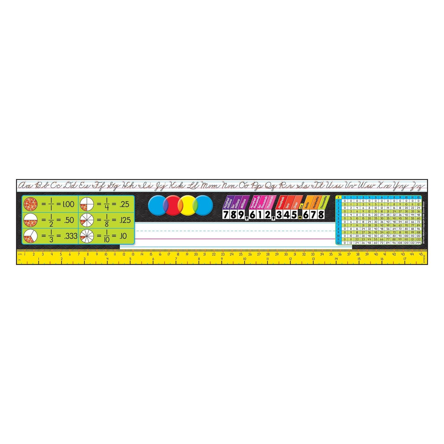 Grades 3-5 Zaner-Bloser Desk Toppers Reference Name Plates