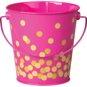Pink Confetti Dots Bucket