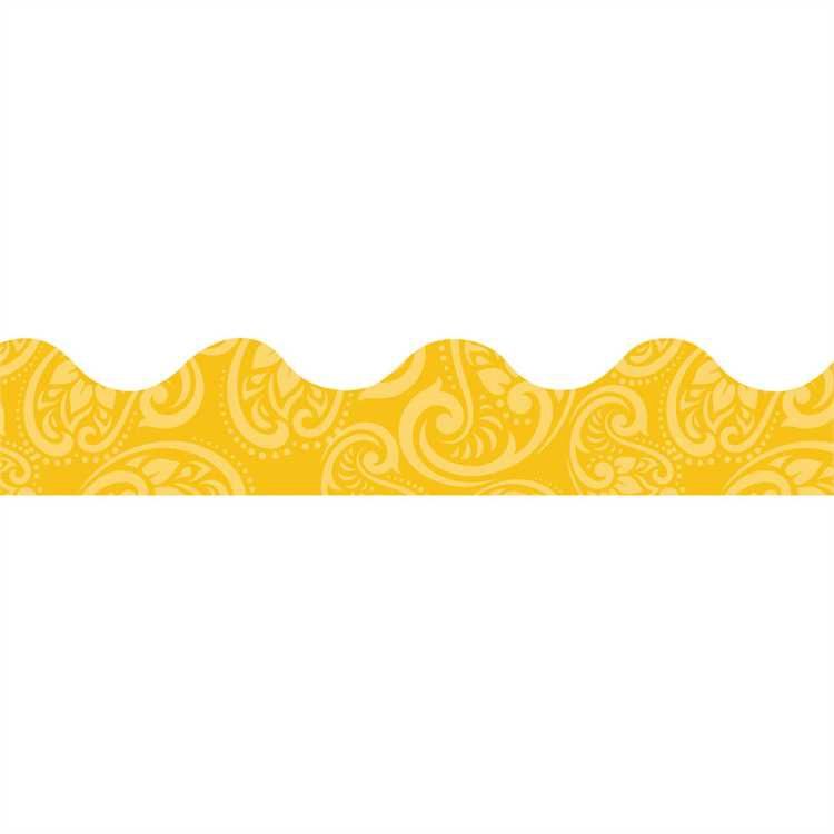 Positively Paisley Yellow Tonal Deco Trim