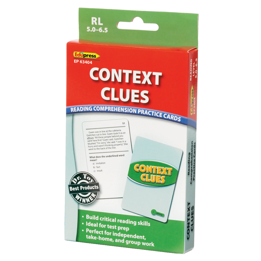 Green Context Clues Practice Cards