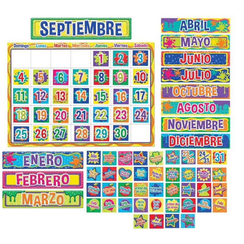 Color My World SP Calendar Bulletin Board Set