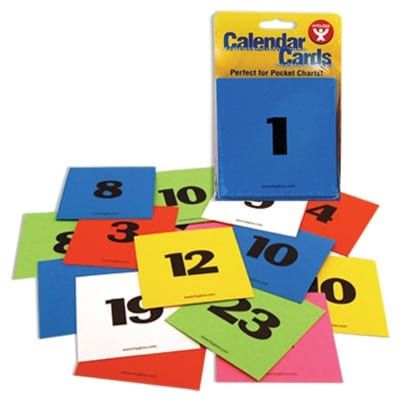 36 Calendar Cards - Daisy Yellow