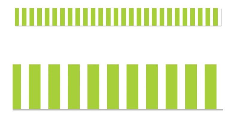 Lime Green Bold Stripes Border EZ Border (Core Decor)
